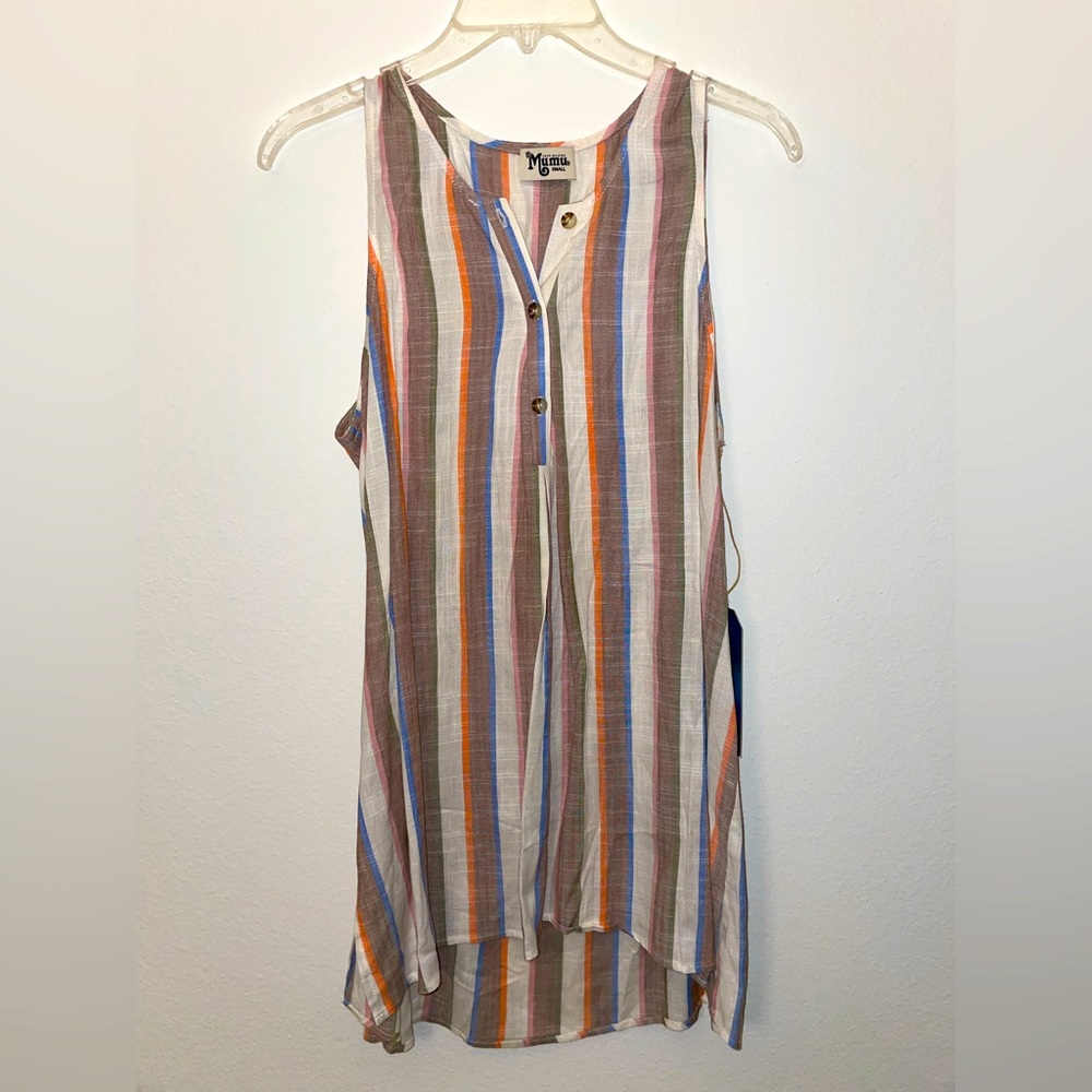 NEVER WORN TAGS ON Showmeyourmumu brand striped Summer tunic